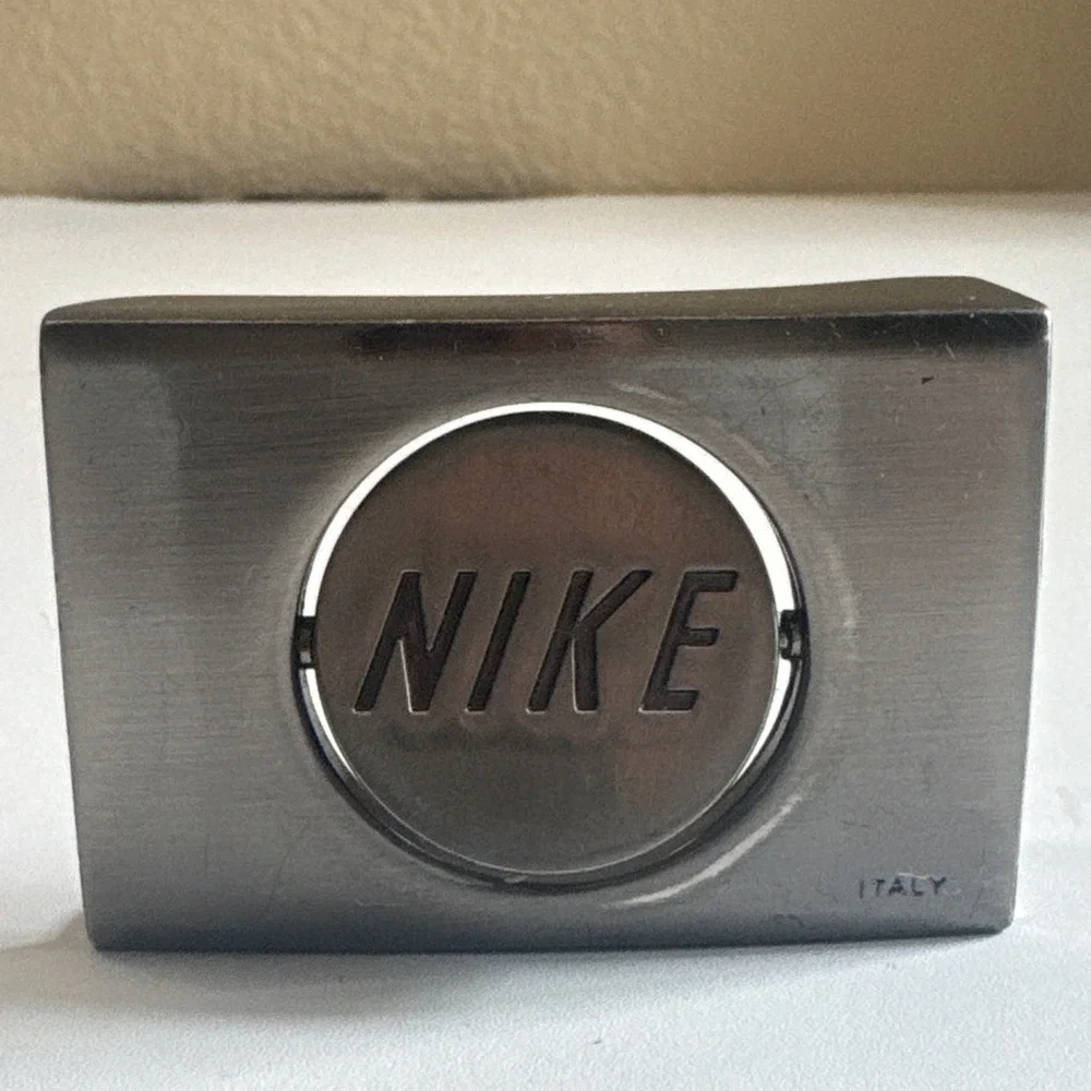 Nike/Guess Belt Buckle Only Reversible Made In Italy Vintage 1.75